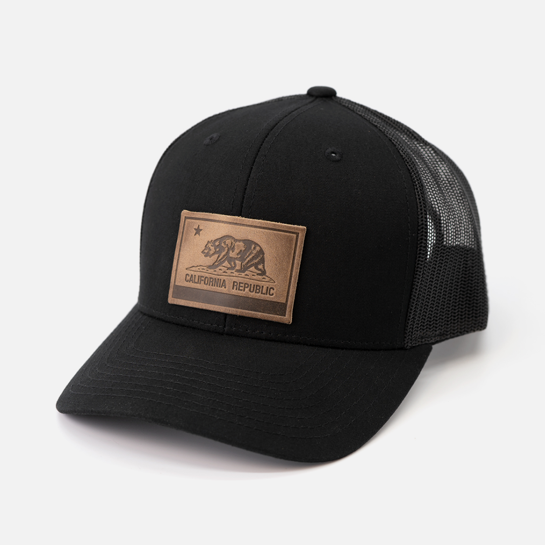 California Flag Hat Range Leather Co