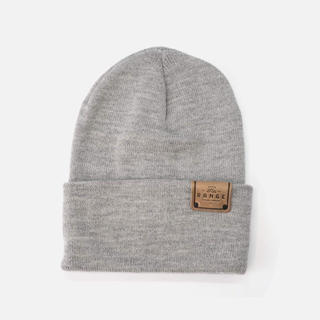 Range Leather Knit Beanie